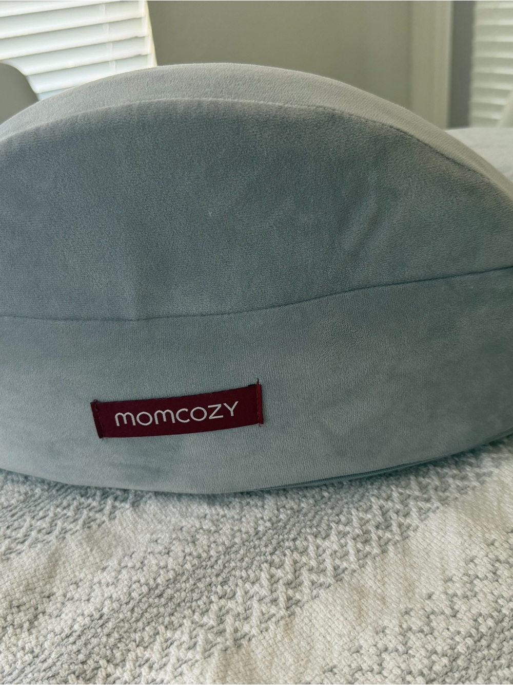 Momcozy Gray Nursing Pillow - Supportive Comfort for Moms